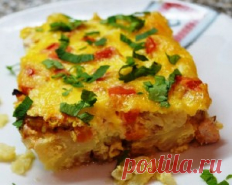 Запеканка с цветной капусты с грецкими орехами
