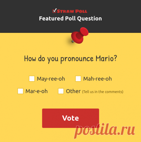Straw Poll - Instant, Real-Time Polls
