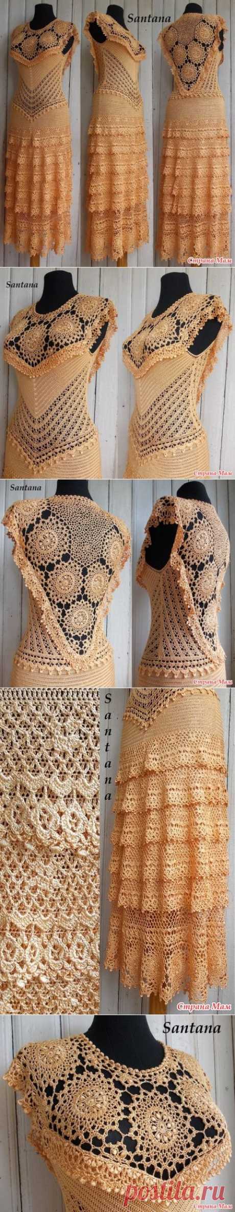 Irish crochet &amp;: Платье &quot;Зобэржэт&quot; из вискозы (много фото)