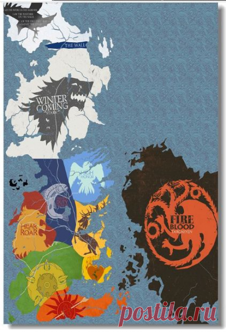 Купить игра престолов, game of thrones - постер, плакат, афиша №3 по низкой цене