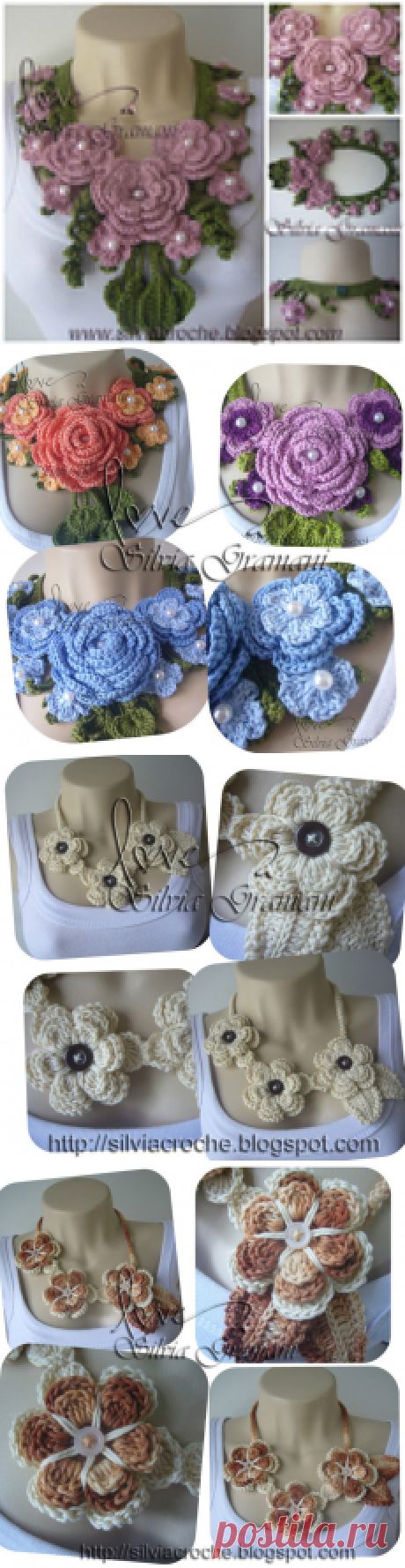 Вязание крючок.Украшения