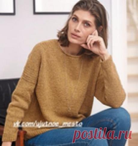 Пуловер в стиле кэжуал