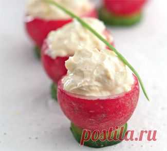 Фаршированный редис, закуска. Пошаговый рецепт с фото на Gastronom.ru