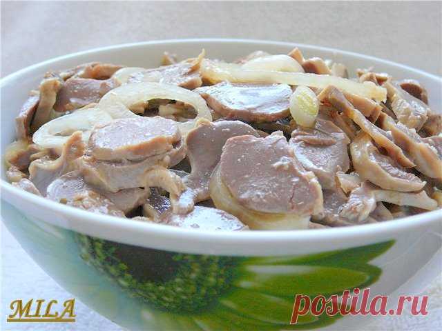 Салат из куриных желудков (Очень вкусный!!!)
