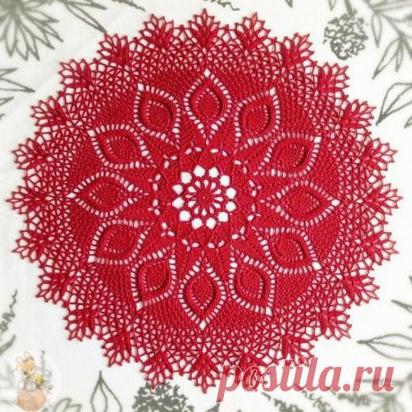 Красивая салфетка крючком!