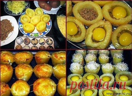 Фаршированный картофель.