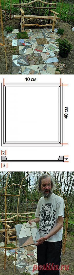 Дорожки в саду из… битой плитки | ВСЁ ДЛЯ ДОМА