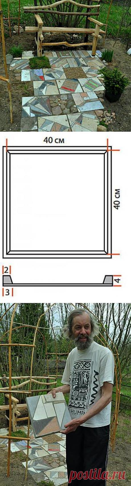 Дорожки в саду из… битой плитки | ВСЁ ДЛЯ ДОМА