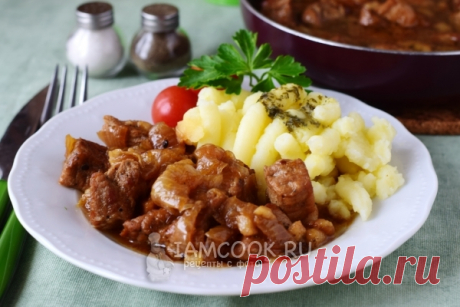 Жаренное мясо на сковороде - быстрый, сытный и вкусный обед!