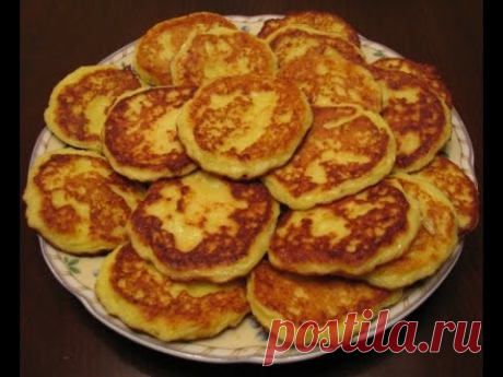 Оладушки с кабачком и творогом