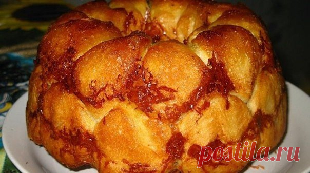 "Обезьяний" хлеб с сыром и чесноком