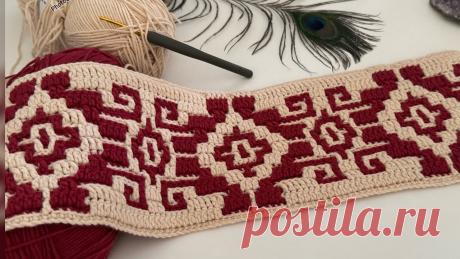 Geleneksel Kilim Desenin Tığ İşi Mozaik ile Buluşması #crochet #diy #traditional #mosaic Merhaba DÜNYA ben Gülseren KARAŞAHİN, bu videomda sizlere Geleneksel Kilim Desenin Tığ İşi Mozaik ile Buluşması #crochet #diy #traditional isimli videomu...