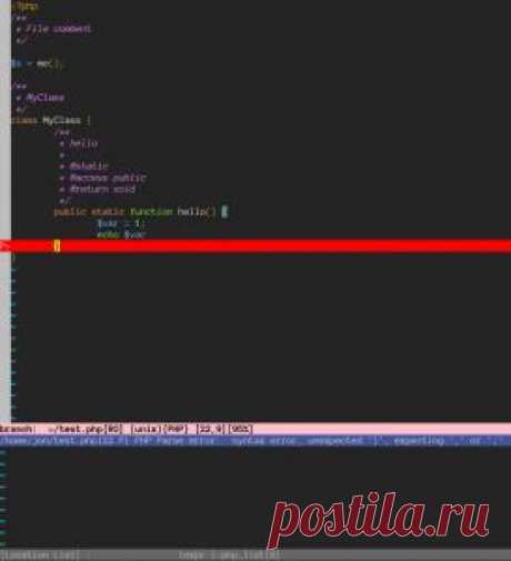 Jon Cairns | Using Vim as a PHP IDE