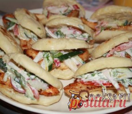 Батбуты с курицей и овощами фото рецепт приготовления
