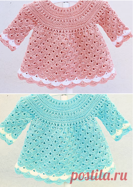 Fast And Easy Baby Girl Dress - Crochet Ideas