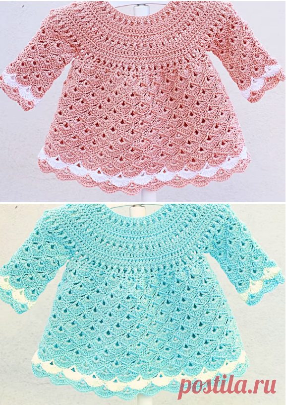 Fast And Easy Baby Girl Dress - Crochet Ideas
