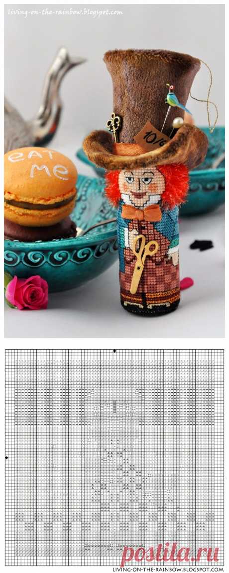 Живущая на Радугe: Схема к Шляпнику / 'The Hatter', my cross-stitch pattern