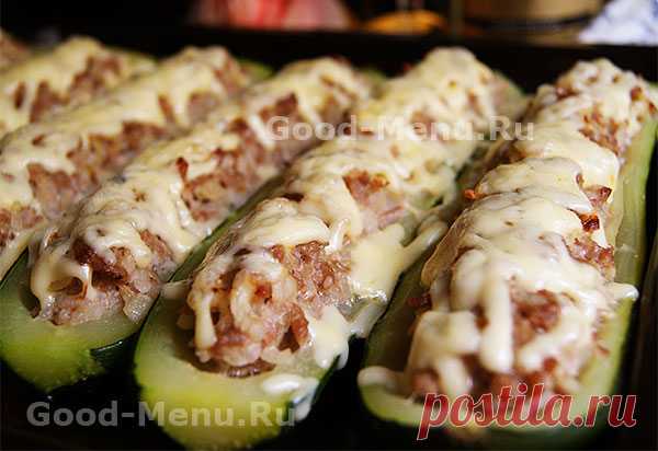 ФАРШИРОВАННЫЕ КАБАЧКИ в духовке - рецепт с пошаговыми фото от Good-Menu.Ru