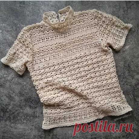 Ажурный джемпер. Крючок.