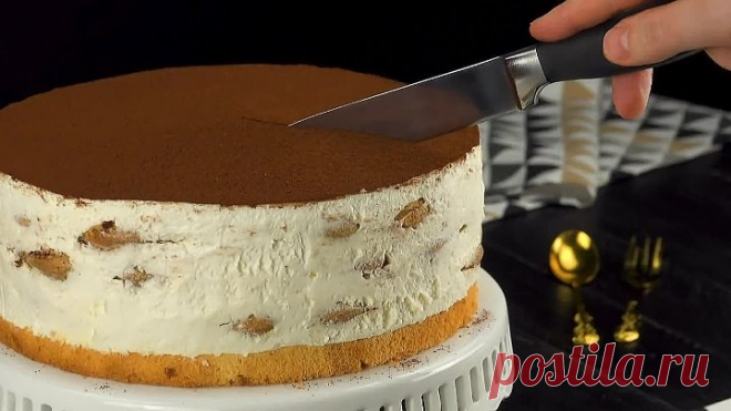 Нежный торт из печенья без выпечки: очень простой и вкусный десерт