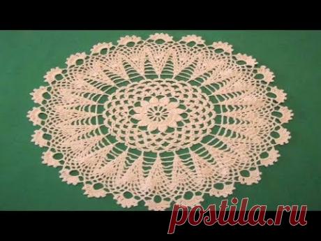 МАЛЕНЬКАЯ САЛФЕТКА КРЮЧКОМ ПОДСОЛНУХ