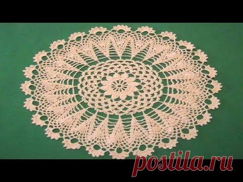 МАЛЕНЬКАЯ САЛФЕТКА КРЮЧКОМ ПОДСОЛНУХ