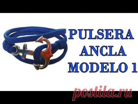 DIY Como hacer pulsera ancla para hombre modelo 1 / DIY Bracelet Marine