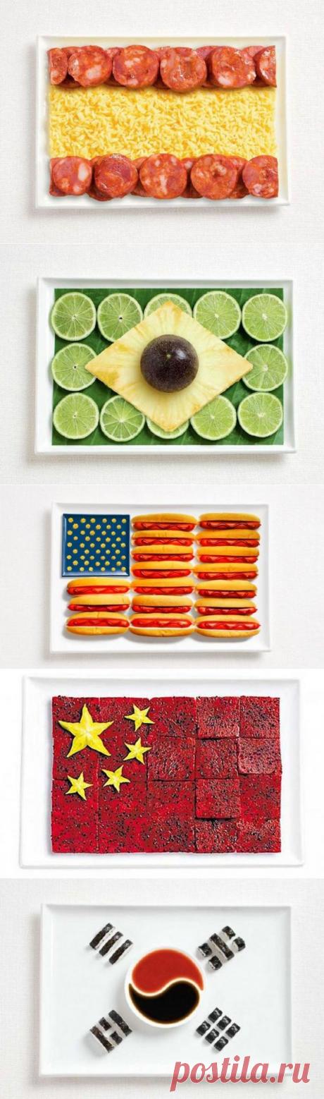 Оригинальные флаги из еды / Я - суперпупер