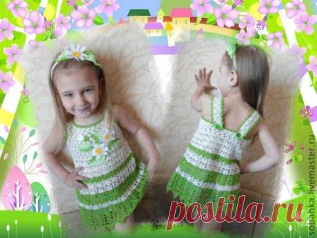 Вяжем топик «Ромашковая Полянка» - Ярмарка Мастеров - ручная работа, handmade