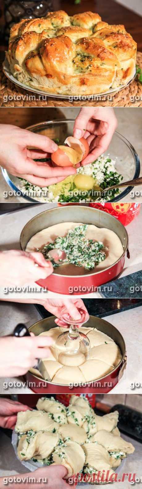 Пирог с брынзой и рукколой. Фото-рецепт / Готовим.РУ