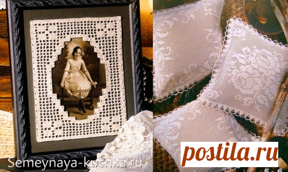 Филейное вязание ПРАВИЛА + 63 схемы и фото. | Семейная Кучка