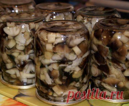 Грибы маринованные.