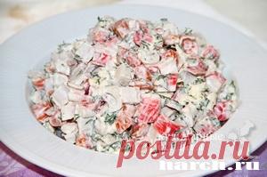 Салат из крабовых палочек с морковью «Курортный» | Фоторецепт с подробным описанием от Харч.ру