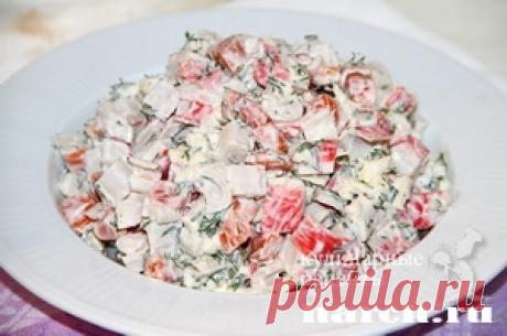 Салат из крабовых палочек с морковью «Курортный» | Фоторецепт с подробным описанием от Харч.ру