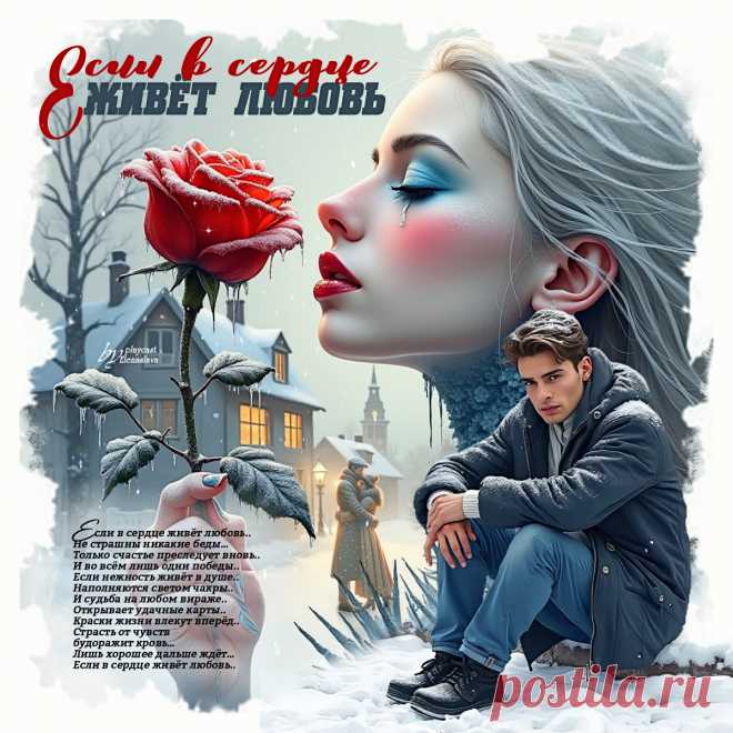 Если в сердце живёт любовь... ~ Открытки-ПЕСНЯ-СТИХ