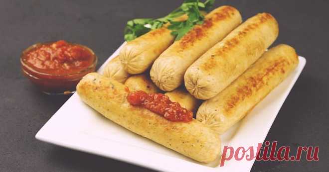 Домашние сосиски из куриного фарша