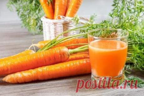 Показания к употреблению сока сырой моркови