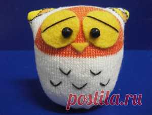 Как сшить игрушку из носка. Совушка своими руками. | ИГРУШКИ СВОИМИ РУКАМИ