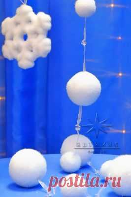 Новогодние подвесы | Оформление зала, магазина, витрин, торговых комплексов на Новый год - Артмикс Дизайн