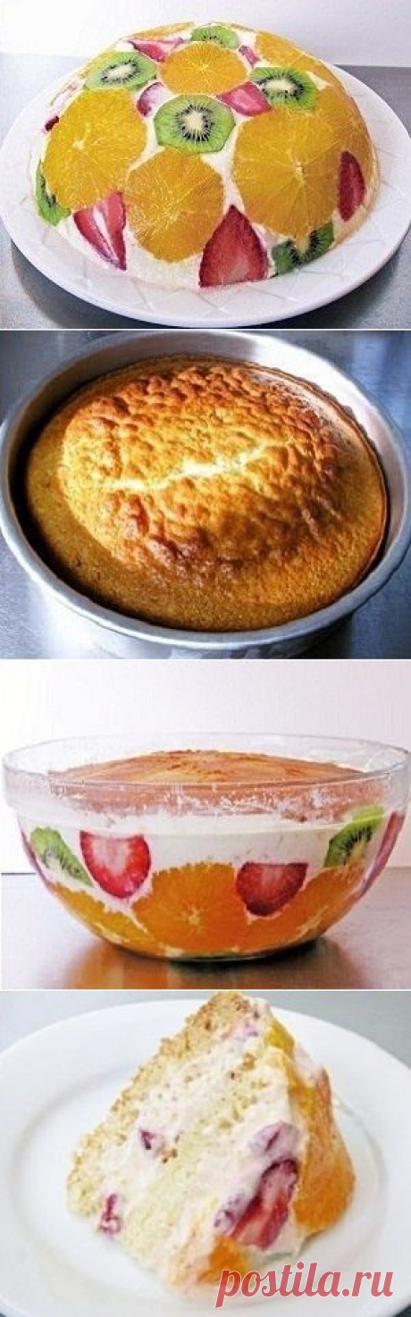 Как приготовить фруктовый торт - рецепт, ингридиенты и фотографии