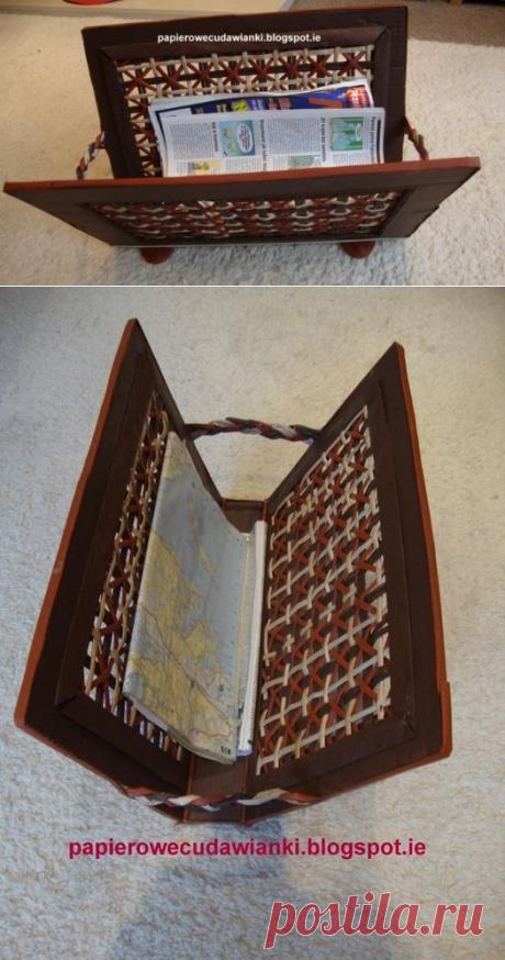 Красивая газетница от Илоны — Рукоделие