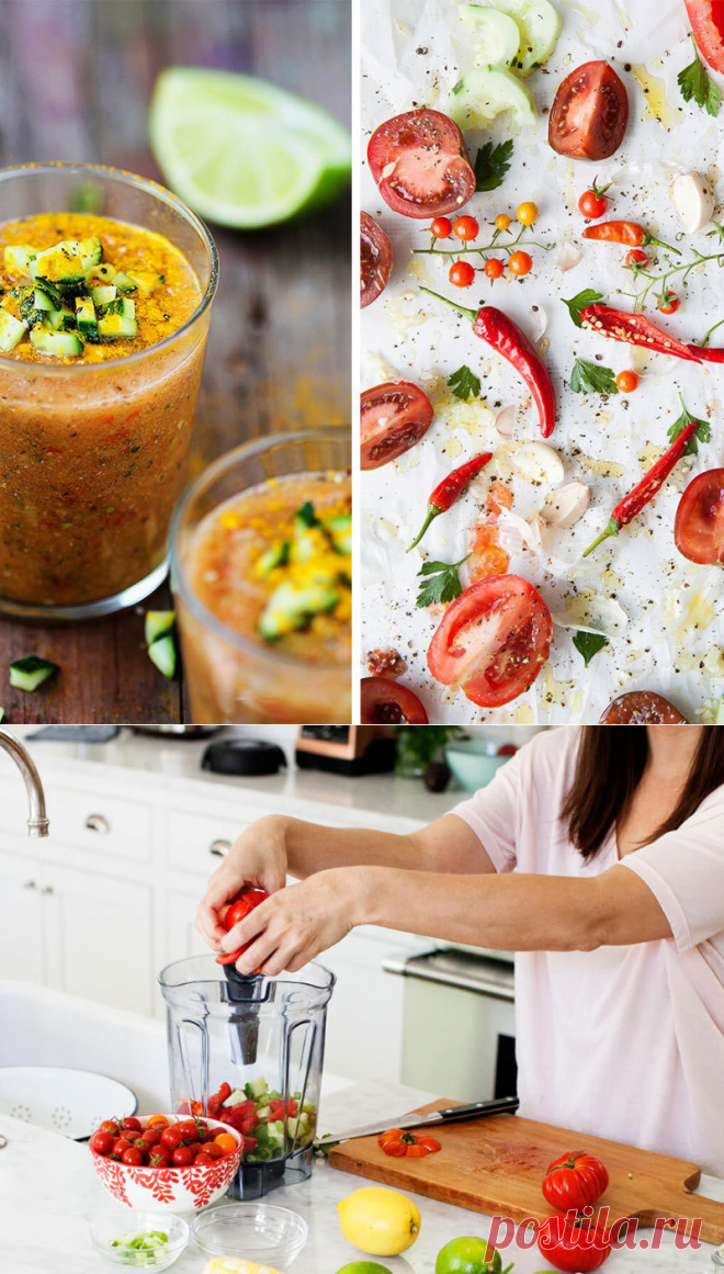 Ищите легкий, полезный и вкусный рецепт? Суп гаспачо без варки — Вкусные рецепты