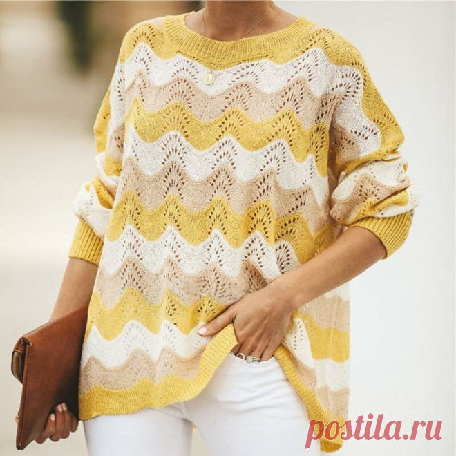 Как они меня волнуют, эти волнистые узоры! | Магия Вязания / Knitting Magic | Яндекс Дзен