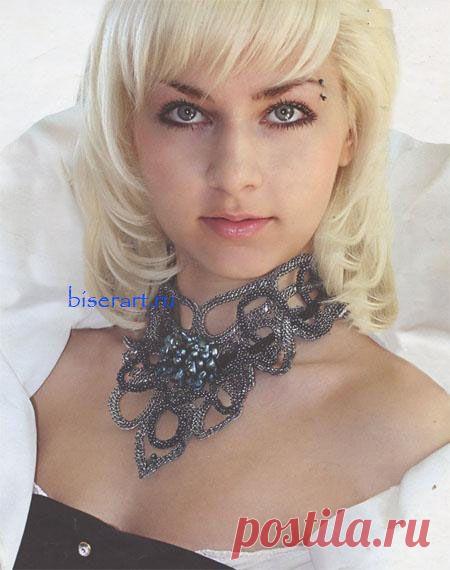 Колье из бисера схемы плетения