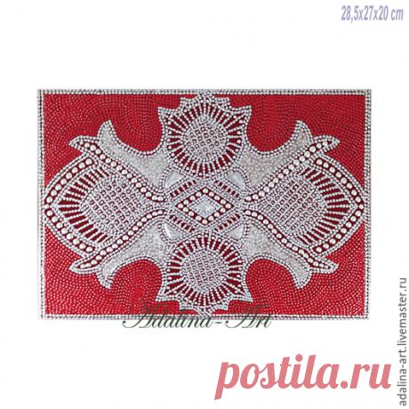 Купить ДОРОТЕЯ мини-комод Точечная роспись - шкатулка, шкатулка для украшений, шкатулка деревянная