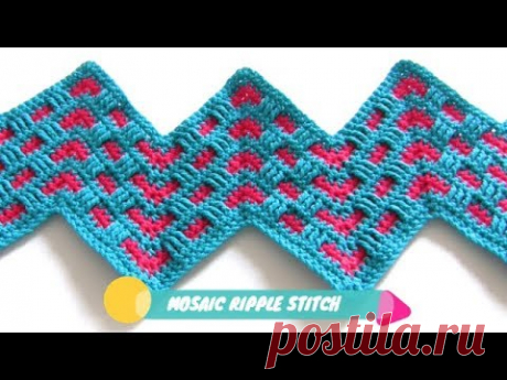 Crochet Mosaic Ripple Stitch - Crochet Patterns