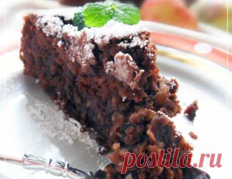 Шоколадно-яблочный пирог – кулинарный рецепт