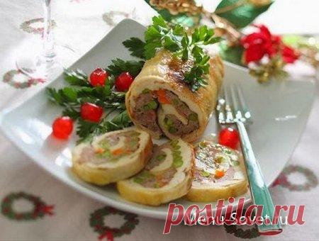Как приготовить куриный галантин с ветчиной по - домашнему