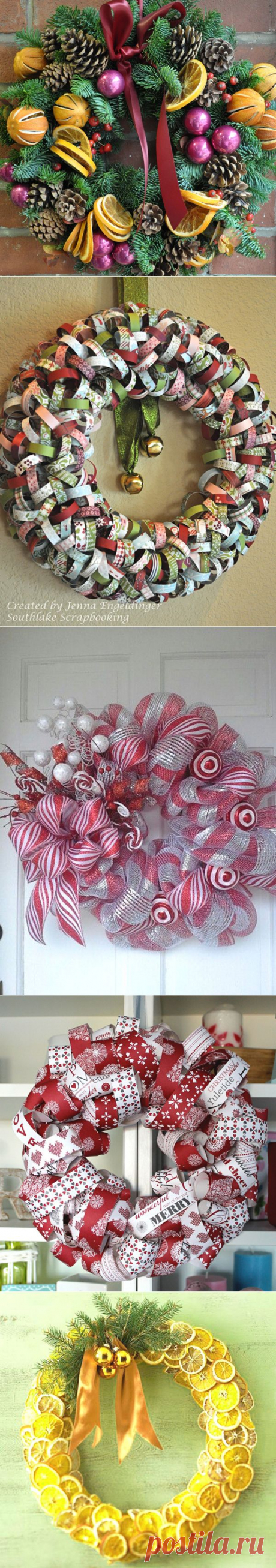 32 DIY Christmas Wreath for Your Front Door - Clicky Pix