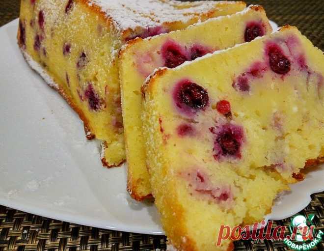 Манник с творогом и черной смородиной – кулинарный рецепт